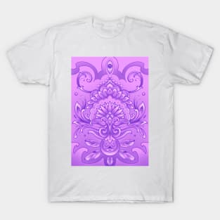 purple mandala pattern T-Shirt